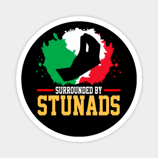 Surrounded By Stunads Hand Gesture Funny Italian Meme, funny Italian Phrases Gift Magnet